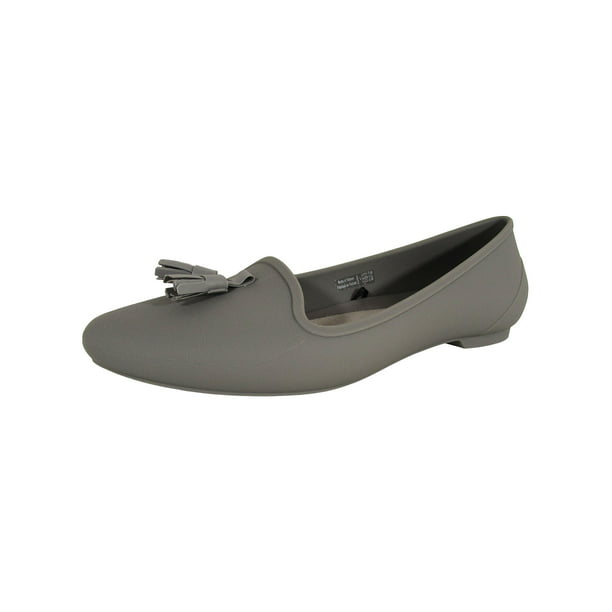 CLOSEOUT Crocs Women's Grace Flat Comfort Work Shoes BLACK Size 6 